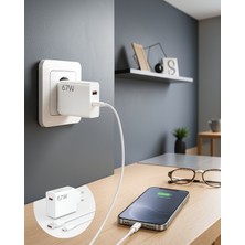Astraltech 67 Watt Hızlı Şarj Aleti Type-C Lightning Kablo Dahil