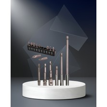Astraltech 16 Parça Çok Amaçlı Bits Uç Seti Dayanıklı Adaptörlü