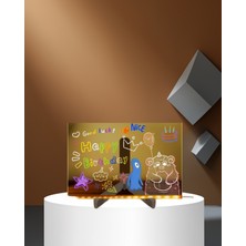 Astraltech LED Işıklı Akrilik Çizim Tahtası 7 Renkli Kalemle