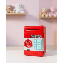Astraltech Şifreli Kırmızı Atm Tasarımı Kumbara 1200ML