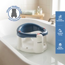 Babyjem Önden Açılır Banyo ve Mama Oturağı ve Hediye Minderli - 2 ' Li Set İndigo Mavi