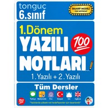 Tonguç Akademi 6. Sınıf Yazılı Notları 1. Dönem 1 ve 2. Yazılı Notları