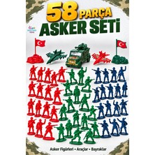 Brother Toys 58 Parça Oyuncak Asker Seti Uçak Arazi Aracı Bayrak