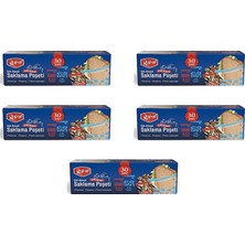 Roll-Up Çift Kilitli Şeffaf Buzdolabı Saklama Poşeti Torbası 75 Ad. 0,4 Lt. + 75 Ad. 1 Lt. -150 Adet