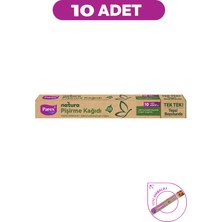 Parex Natura Ağartılmamış Hazır Kesilmiş Pişirme Kağıdı 10X10 Paket