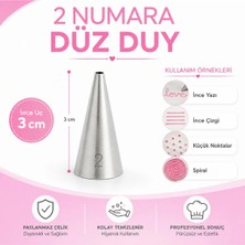 Mergaf Krema Duyu ve Pasta Süsleme Ucu 2 Adet Şanti Torbası No: 2