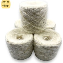 Oxford İplik El Sarımı Özel Karışım 650GR Altın Simli Krem Angora ES277
