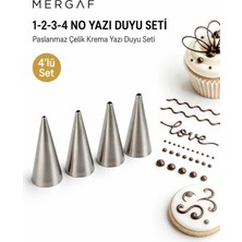 Mergaf Krema Duyu ve Pasta Süsleme Ucu 2 Adet Şanti Torbası Set