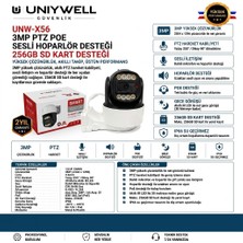 Uniywell 3mp Ptz Poe Akıllı Güvenlik Kamerası