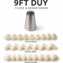 Mergaf Krema Duyu ve Pasta Süsleme Ucu + 2 Adet Şanti Torbası No: 9ft