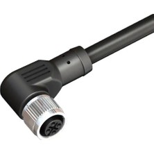 Katlax CBF12-R55N0-05BPVC 5 Pin Dişi M12 5m 90° Açılı Pvc Sensör Kablosu