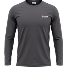 Gravo Apex Unisex Tırmanış, Dağcılık ve Koşu Uzun Kollu Tişört - Outdoor, Trekking, Spor, Hızlı Kuruyan