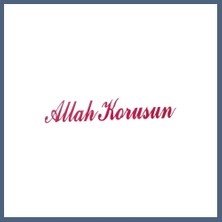 Bezos Allah Korusun Yazılı Oto Sticker Kırmızı 14X3CM BZS10