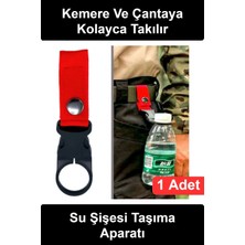 Wonara #suşişesitaşıyıcı Su Şişesi Taşıma Aparatı Kemer Çanta Askı Klipsi Matara Tutucu Toka Yürüyüş Kamp Seyahat Outdoor Doğa Sporu Pratik Hafif Dayanıklı Lastik Halkalı Çıtçıtlı Bağlantı Aksesuarı