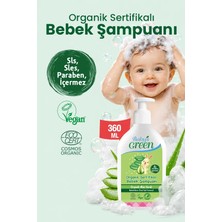 Baby's Green Yenidoğan Organik Bebek Saç ve Vücut Nemlendiricili Şampuan