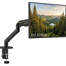Ergoflex Ef X10 Siyah 22-40INCH Amortisörlü 12 kg Monitör Standı 2026 Versiyon