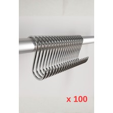 CATCHME 100'LÜ 8 cm Mutfak Kanca, S Kanca, Tel Pano Kanca, Metal Kanca, Makrome Kanca