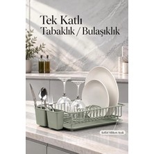 Okyanus Home Yeşil Tek Katlı Modern Tabaklık - Bulaşıklık