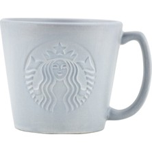 Starbucks® Klasik Seri Gri Seramik Kupa Desenli Tek Parça 89 ml Kulplu Bardak