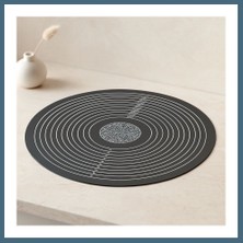 Bezos Yuvarlak Silikon Hamur Matı 45 cm - Ölçekli 190 G Agc