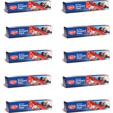 Roll-Up Fermuarlı Şeffaf Buzdolabı Saklama Poşeti Torbası - 1 Lt. - 22X18 Cm. - 10 Adetlik 10 Paket