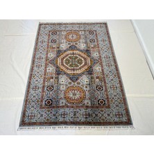 El Dokuma Afgan Halı Memlook Desenli Kök Boya 181 x 252 cm