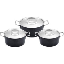 Fissler Adamant 6 Parça Metal Kapak Tencere Seti