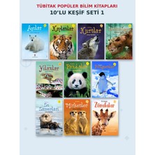 Tübitak Yayınları Tübitak Ilk Okuma 10'lu Set " Ayılar, Kaplanlar, Kurtlar, Dinozorlar, Yılanlar, Pandalar, Penguenler, Su Samurları, Mirketler, Zürafalar. "