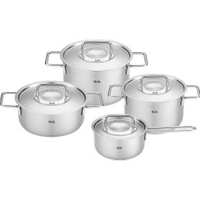 Fissler Pure Collection 8 Parça Metal Kapak Çelik Tencere Seti