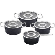 Fissler Adamant 8 Parça Cam Kapak Tencere Seti