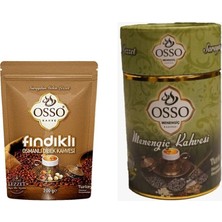 Osso Kahve Osso Fındıklı Osmanlı Dibek Kahvesi 200GR + Osso Menengiç Silindir Kahve 200 gr