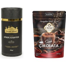 Harput Dibek Kahvesi 700G (Silindir Karton Ambalaj) + Osso Sıcak Çikolata 200 gr