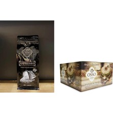 Osso Espresso Çekirdek Kahve 1 kg + Osso Kahve 24'lü Dibek Kahvesi 200 gr x 24 Paket