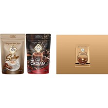 Osso Kahve Osso Salep ve Sıcak Çikolata 2'li Set 2X200 gr + Osso Türk Kahvesi 100GR
