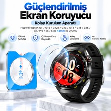 Dexmon Huawei Watch Gt2 GT2E Gt3 Gt4 Gt 5 Gt6 Gt7 Pro Se Elite 46MM Kolay Uygulama Hizalama Aparatlı Cam Ekran Koruyucu