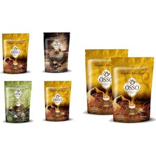 Osso Kahve Kahve 4 Lü Set ( 2 Osmanlı Kahve - 1 Menengiç Kahvesi - 1 Dibek Kahvesi ) + Osso Kahve Osmanlı Kahvesi 500 gr x 2 Adet