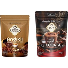 Osso Kahve Osso Fındıklı Osmanlı Dibek Kahvesi 200GR + Osso Sıcak Çikolata 200 gr