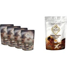 Osso Dibek Kahvesi 4 X200 gr + Osso Kahve Damla Sakızlı Osmanlı Dibek Kahvesi 200 gr