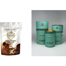 Osso Kahve Damla Sakızlı Osmanlı Dibek Kahvesi 200 gr + Tarihi Mardin Kahvecisi Menengiç Kahvesi 500 gr