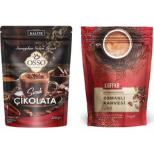 Osso Sıcak Çikolata 200 gr + Şekeroğlu Kaffka Osmanlı Kahvesi 150 gr