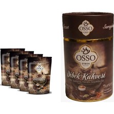Osso Dibek Kahvesi 4'lü Paket 200 gr + Osso Kahve Dibek Kahvesi Silindir Kutu 200GR