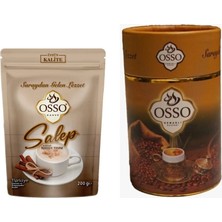 Osso Salep 200GR + Osso Kahve Osmanlı Kahvesi Silindir Kutu 200GR