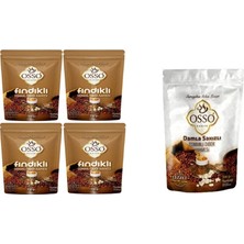 Osso Fındıklı Osmanlı Dibek Kahvesi 4X200GR + Osso Kahve Damla Sakızlı Osmanlı Dibek Kahvesi 200 gr