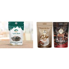 1000 gr Hazar Çedene (Menengiç) Kahvesi + Osso Salep ve Sıcak Çikolata 2'li Set 2X200 gr
