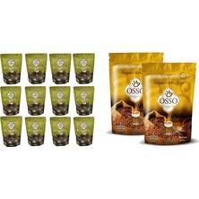 Osso Kahve Menengiç Kahvesi 200 gr x 12 Adet + Osso Kahve Osmanlı Kahvesi 500 gr x 2 Adet