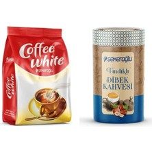 Şekeroğlu Coffee White Kahve Kreması 500 gr + Şekeroğlu Fındıklı Dibek Kahvesi 200 gr Silindir