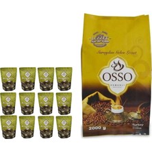 Osso Kahve Menengiç Kahvesi 200 gr x 12 Adet + Osso Osmanlı Kahvesi 2 kg