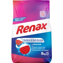 Renax Renkliler Için Yenileyici & Renk Koruma Etkili Deterjan 8kg 3 Adet
