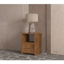 Renazzo Mobilya Renazzo Soft Wood Model Masif Ahşap Iskandinav Komodin - Çekmeceli Ceviz