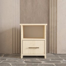 Renazzo Mobilya Renazzo Soft Wood Model Masif Ahşap Iskandinav Komodin - Çekmeceli Vernik